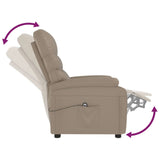 Fauteuil inclinable électrique Cappuccino Similicuir