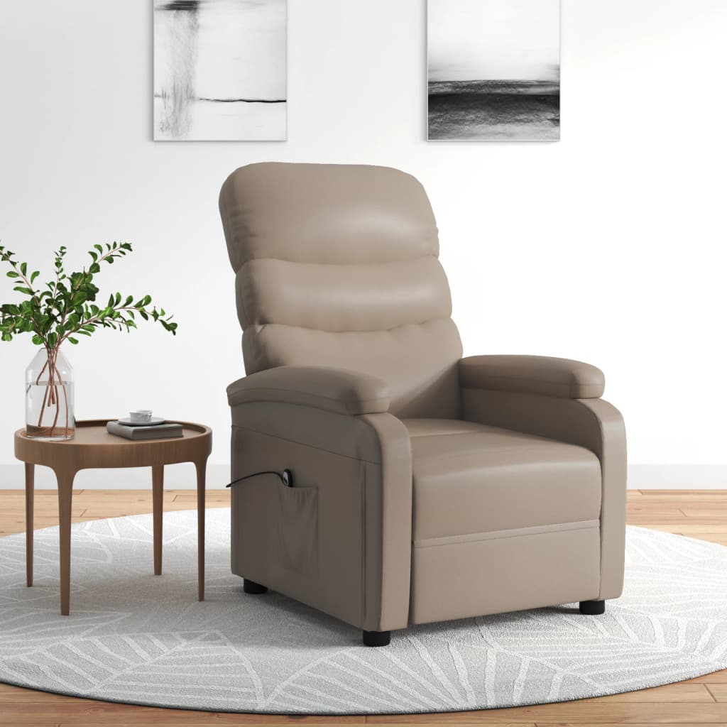 Fauteuil inclinable électrique Cappuccino Similicuir