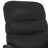 Fauteuil électrique de massage Noir Similicuir