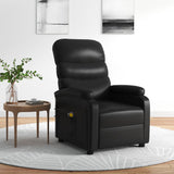 Fauteuil électrique de massage Noir Similicuir