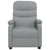 Fauteuil électrique de massage Gris clair Tissu