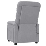 Fauteuil électrique de massage Gris clair Tissu