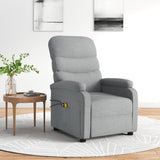 Fauteuil électrique de massage Gris clair Tissu