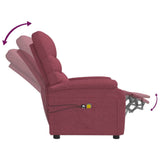 Fauteuil électrique de massage Bordeaux Tissu