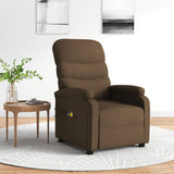 Fauteuil électrique de massage Marron Tissu