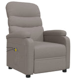 Fauteuil électrique de massage Taupe Tissu