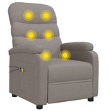 Fauteuil électrique de massage Taupe Tissu