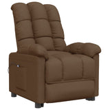 Fauteuil inclinable électrique Marron Tissu