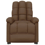 Fauteuil inclinable électrique Marron Tissu