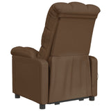 Fauteuil inclinable électrique Marron Tissu