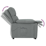 Fauteuil inclinable électrique Gris foncé Tissu