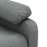 Fauteuil inclinable électrique Gris foncé Tissu