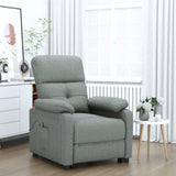 Fauteuil inclinable électrique Gris foncé Tissu