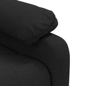 Fauteuil inclinable électrique Noir Tissu