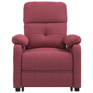Fauteuil inclinable électrique Rouge bordeaux Tissu