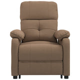 Fauteuil inclinable électrique Marron Tissu