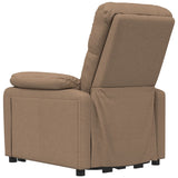Fauteuil inclinable électrique Marron Tissu