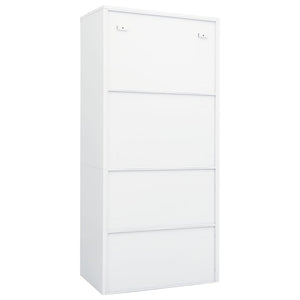 Garde-robe Blanc 80x50x180 cm Acier