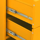 Commode Jaune moutarde 80x35x101,5 cm Acier