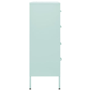 Commode Vert menthe 80x35x101,5 cm Acier