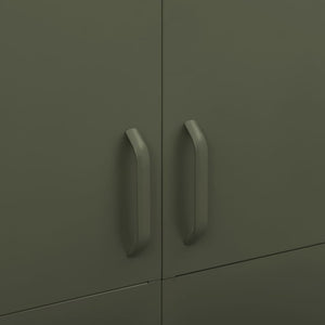 Garde-robe Vert olive 90x50x180 cm Acier