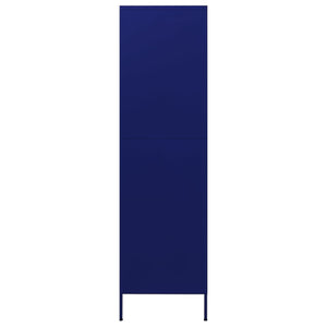 Garde-robe Bleu marine 90x50x180 cm Acier