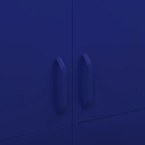 Garde-robe Bleu marine 90x50x180 cm Acier