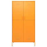 Garde-robe Jaune moutarde 90x50x180 cm Acier