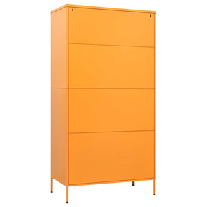 Garde-robe Jaune moutarde 90x50x180 cm Acier