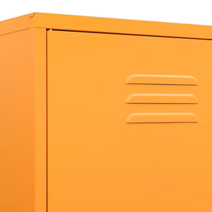 Garde-robe Jaune moutarde 90x50x180 cm Acier