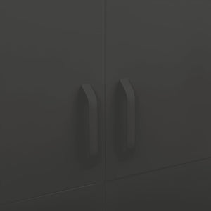 Garde-robe Anthracite 90x50x180 cm Acier