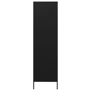 Garde-robe Noir 90x50x180 cm Acier