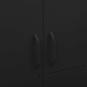 Garde-robe Noir 90x50x180 cm Acier