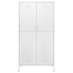 Garde-robe Blanc 90x50x180 cm Acier