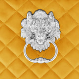 Chaises à manger lot de 2 jaune velours