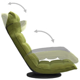 Chaise de sol pivotante Vert clair Velours