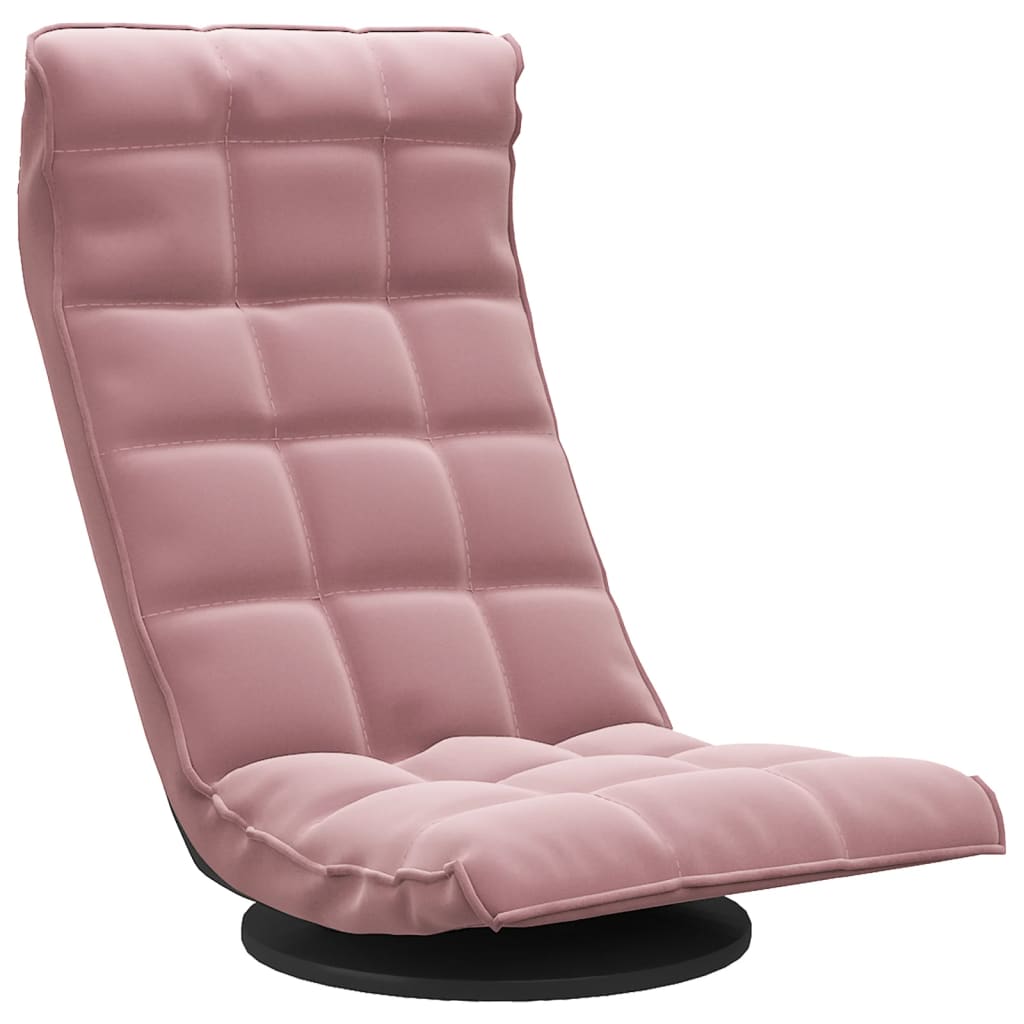 Chaise de sol pivotante Rose Velours