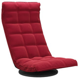 Chaise de sol pivotante Rouge bordeaux Velours