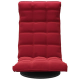 Chaise de sol pivotante Rouge bordeaux Velours