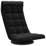 Chaise de sol pivotante Noir Velours