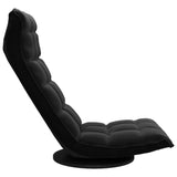 Chaise de sol pivotante Noir Velours