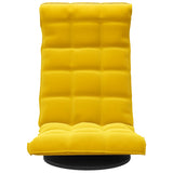 Chaise de sol pivotante Jaune Velours
