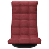 Chaise de sol pivotante Rouge bordeaux Tissu