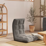 Chaise pliable de sol Gris clair Tissu