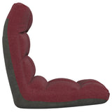 Chaise pliable de sol Rouge bordeaux Tissu