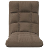 Chaise pliable de sol Taupe Tissu