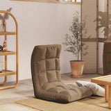 Chaise pliable de sol Taupe Tissu