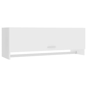 Garde-robe blanc 100x32,5x35 cm bois d'ingénierie