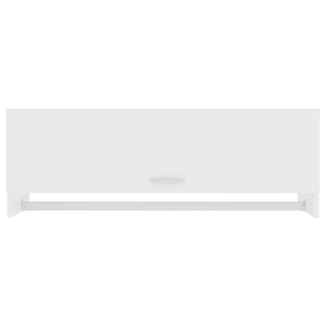 Garde-robe blanc 100x32,5x35 cm bois d'ingénierie