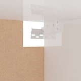 Garde-robe blanc brillant 100x32,5x35 cm bois d'ingénierie